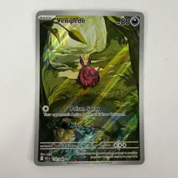 Pokemon Venipede Illustration Black Bolt Holo Card 132/086 TCG NM - Image 1