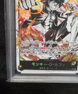 PSA10 Monkey D Luffy ST13 Black White Alt Art Leader One Piece Card - Image 5