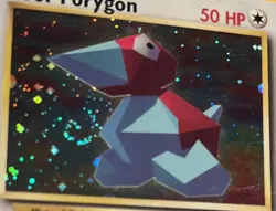 2000 Pokemon TCG Cool Porygon Black Star 15 Promo Holo Foil Excellent SWIRL Card - Image 2