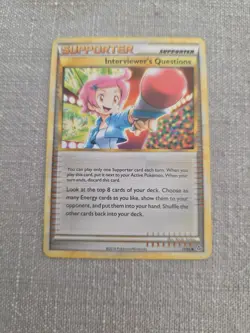 Interviewer's Questions - 77/95 - 2010 Pokemon - Unleashed Uncommon - TGC Card - Image 1