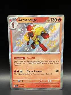Armarouge 115/091 - Pokemon Paldean Fates Card - NM (Print Line) - Image 1