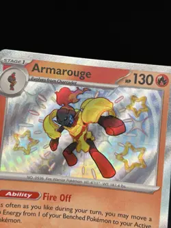 Armarouge 115/091 - Pokemon Paldean Fates Card - NM (Print Line) - Image 2