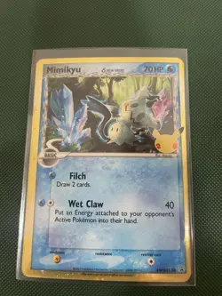 Mimikyu SWSH136 BLACK STAR PROMO COSMOS HOLO Pokemon Card Celebrations TCG 2021 - Image 1
