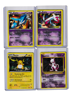 POKEMON TCG FOIL CARD LOT 2016 Latios, Latias, Mewtwo, & Raichu - Image 1