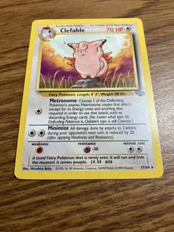Clefable (17) - Jungle 17/64 Pokemon Card LP - Image 2
