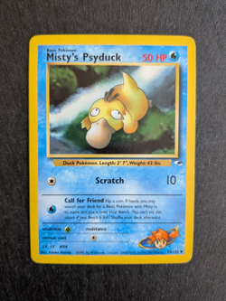 Misty's Psyduck 54/132 Gym Challenge Regular Pokemon Card LP - Image 1