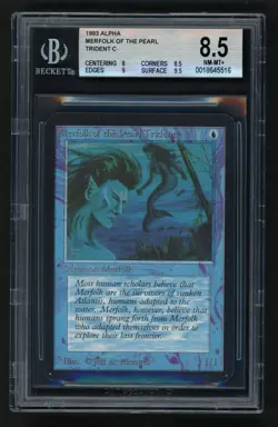 ***BGS 8.5 Alpha Merfolk of the Pearl Trident*** MTG Alpha Magic Kid Icarus - Image 1
