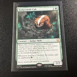 MTG / Badgermole Cub / TLA / #167 / Regular / Mythic / NM - Image 1