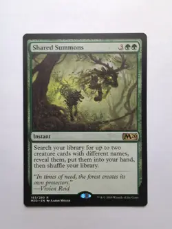 MTG Shared Summons (M20) Core Set 2020 Regular Rare 193/280 - Image 1