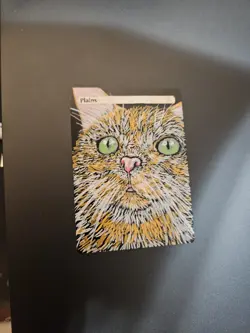 Hand Painted MTG Plains Orange Cat Alter - Image 4