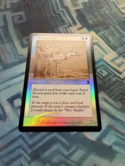 MTG Foil Patrol Hound EX+/NM- Odyssey - Image 2