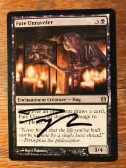 Magic the Gathering MTG Fate Unraveler Born of the Gods signed NM - Image 1