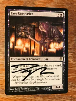 Magic the Gathering MTG Fate Unraveler Born of the Gods signed NM - Image 2