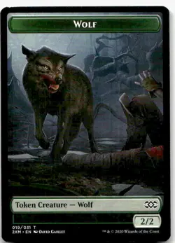 Wolf Token, Double Masters #19 MTG - Image 1