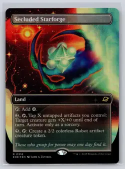 Secluded Starforge (Borderless) 316 Edge of Eternities Foil NM - Image 1