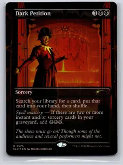 Dark Petition 2525 Holo Secret Lair Drop Series Magic: The Gathering Foil NM - Image 1