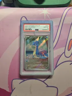 2025 POKEMON JAPANESE SV9A-HEAT WAVE ARENA ART RARE #072 MISTY'S LAPRAS PSA 10 - Image 1