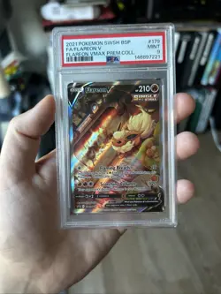 2021 POKEMON SWSH BLACK STAR PROMO #179 FULL ART/FLAREON V PSA 9 - Image 1