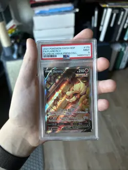 2021 POKEMON SWSH BLACK STAR PROMO #179 FULL ART/FLAREON V PSA 9 - Image 4