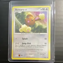 Pokemon TCG Buneary DP06 Diamond & Pearl Promo Holo 50 HP Basic Splash Jump Kick - Image 1