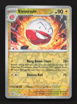 Electrode 101/165 Rare 151 Pokemon Reverse Holo Near Mint - Image 1