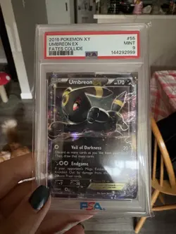 Pokemon Umbreon EX 55/124 Fates Collide Ultra Rare Holo PSA 9 - Image 1