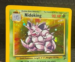 Nidoking Base Set 2 11/130 Holo Rare Pokemon TCG - Image 3