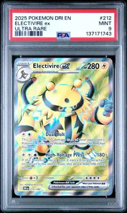 2025 Electivire ex 212/182 - Ultra Rare Pokemon Destined Rivals - PSA 9 - Image 1