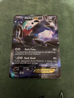 Pokemon TCG Darkrai-EX Breakpoint 74/122 Holo HP Rare - Image 1