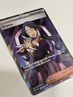 Pokemon Sv08 Surging Sparks Drasna 231/191 Ultra Rare Full Art Trainer Supporter - Image 3