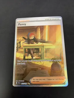 Pokemon TCG Penny Scarlet & Violet Base Set 252/198 Holo Special Illustration NM - Image 1