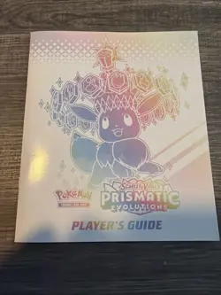 Pokemon TCG Prismatic Evolutions ETB Player's Guide Manual Book - Image 1