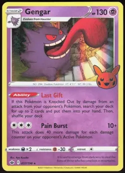 Trick or Trade BOOster Gengar 057/198 Holo Promo Pokemon Holo NM/M - Image 1