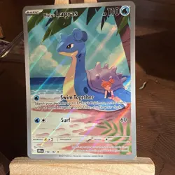 Pokemon Misty’s Lapras 194/182 Illustration Rare Destined Rivals Holo NM Mint - Image 1