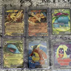 Pokemon 151 EX Lot – Charizard, Venusaur Full Art, Zapdos SV2a - Image 1