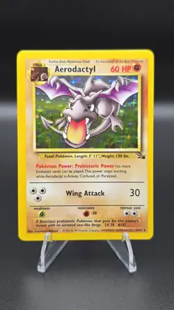 Aerodactyl ✨Pokemon 1999 Fossil Holo Rare 1/62 (NM) - Image 1
