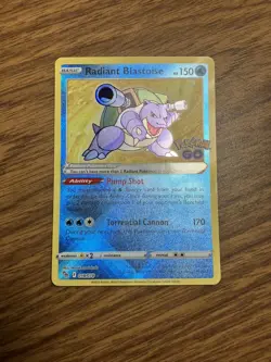 Radiant Blastoise Radiant Rare Pokemon GO 018/078 - Image 1