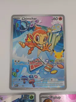 Pokemon 1st Partner Illustration Collections Turtwig #40 Chimchar #41 Piplup #42 - Image 2