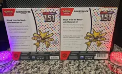 2x Alakazam Ex Collection Box Scarlet & Violet 151 Pokemon 2023 Sealed 🔥🔥 - Image 3
