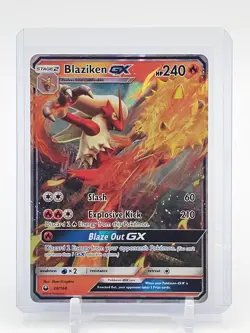 BLAZIKEN GX 2018 POKEMON CELESTIAL STORM HOLO #28/168 Q4444 - Image 1