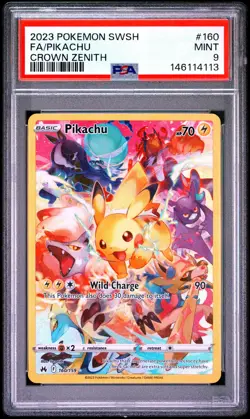 2023 Pokemon Sword And Shield Crown Zenith Pikachu #160/159 PSA 9 - Image 1