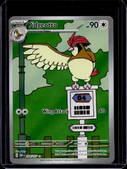 2023 Pokemon SV Obsidian Flames Pidgeotto Illustration Rare #208/197 - Image 1