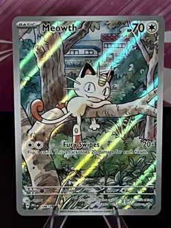 Pokemon TCG Meowth 106/094 Phantasmal Flames Illustration Rare MINT - Image 1