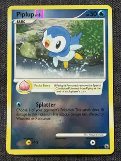 Pokemon Piplup 71/100 Majestic Dawn 2008 Reverse Holo Common 60 HP - Image 1