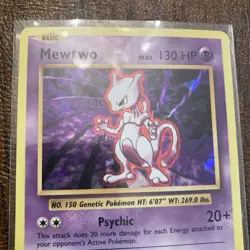 Pokemon Mewtwo 51/108 Evolutions Holo Rare Basic 130 HP Psychic Pokemon TCG - Image 2