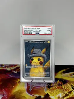 2023 Pokemon SVP EN Pokemon X Van Gogh #085 Pikachu with Grey Felt Hat PSA 9 - Image 1