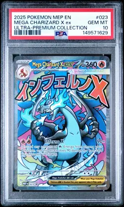 PSA 10 Charizard X Ex 023 Black Star Promo Mega Evolution UPC 2025 English - Image 1