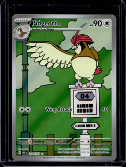 2023 Pokemon SV Obsidian Flames Pidgeotto Illustration Rare #208/197 - Image 1