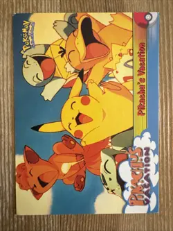 1999 Topps Pokemon Movie Animation #42 Pikachu’s Vacation Black Label MP - Image 1