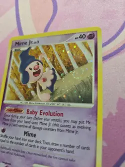 Pokemon Tcg Mime Jr. DP22 Diamond and Pearl Holo Black Star Promo 2008 - LP - Image 2